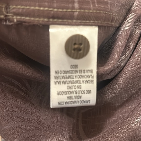 Woody’s Retro Lounge Brown Tropical Print Short  Sleeve Button down Shirt SZ Med - Picture 8 of 9